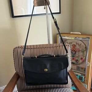 Vintage Coach Lexington briefcase  5265 black with Brass